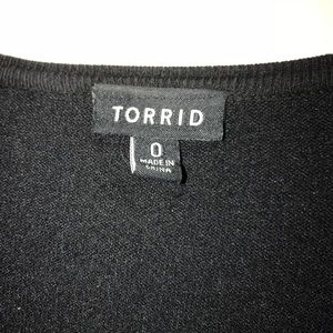 Navy and white cozy sweater